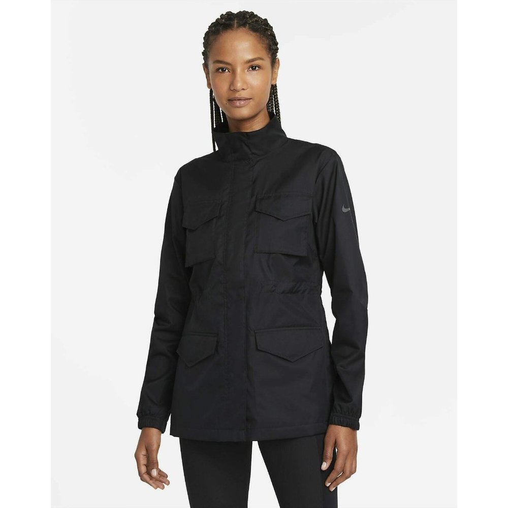 Nike Women's Sportswear M65 Woven Jacket  Loose Fit Sizes XS-S Black CZ8972-010